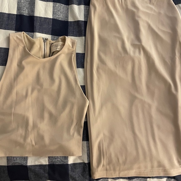 NWT Alice & Olivia top and skirt set sz 2 - Picture 7 of 12